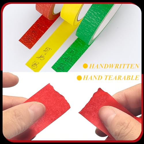 Smaringrobot COLORED PAINTERS TAPE-01 Colored Painters Tape, Premium Masking Master Tape, Multi-Surface Wall Paint Tape, Removes Easily, Colorful Artist Paper Tape For Painting Supplies thumb #4