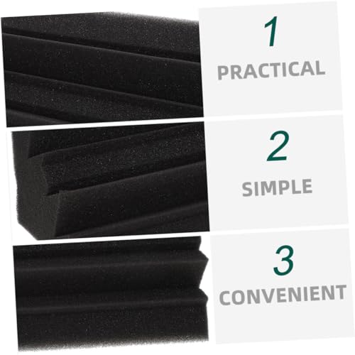 Yardwe 10 piezas paneles acústicos absorbentes de sonido para aislamiento en paredes para salas de música, teatros y estudios de grabación. Reduce eco y controla ruido miniatura 3