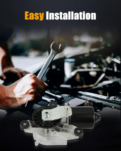 Image of ROADFAR Front Windshield Wiper Motor Fit for Chevrolet for Blazer 1998-2004 | Fit For Chevrolet For S10 For GMC For Jimmy For Sonoma 1998-2004|For Isuzu|For Oldsmobile 1998-2001|Replace 12368703|3 Pins