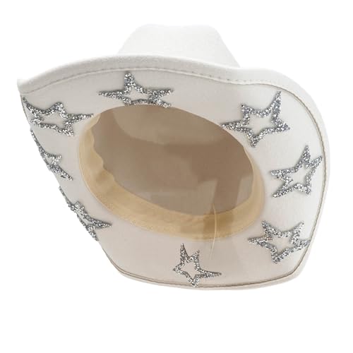 Chapeau de cowboy pour femme et homme style western avec strass