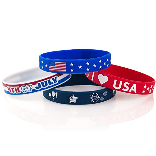 36pcs-4th-of-July-Rubber-Bracelets-Silicone-Wristbands-for-independence-day-decorations-Supplies-fourth-of-july-Party-Favors-for-kidsteens-Classroom-Prizes-Gifts