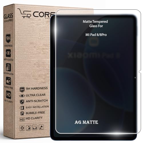 Image of AG Matte Tempered Glass Screen Protector for Xiaomi Pad 8 / Pad 8 Pro | Anti-Glare | 9H Hardness | Silky Smooth Touch [Pack Of 1]
