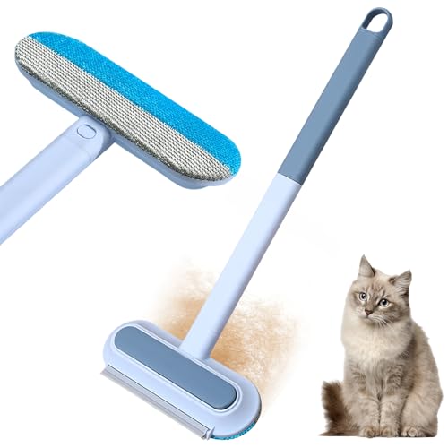 Colorich 2 Stück Tierhaarentferner Bürste, 3 In 1 Pet Hair Remover, Katzenhaarentferner Sofa, Hundehaare Entfernen, Fusselbürste Tierhaare, Hundehaarentferner für Bettlaken, Teppiche, Kleidung