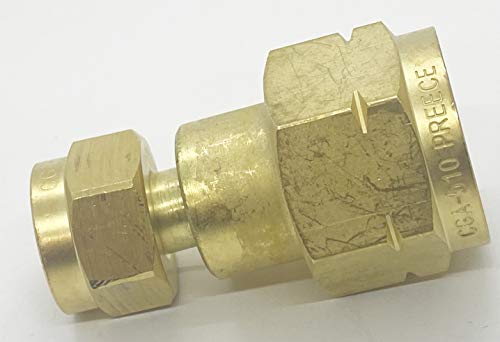 Acetylene Cylinder Bottle to Regulator CGA-200 (MC) to CGA-510 (POL) Adaptor by Preece Precision - Image 2