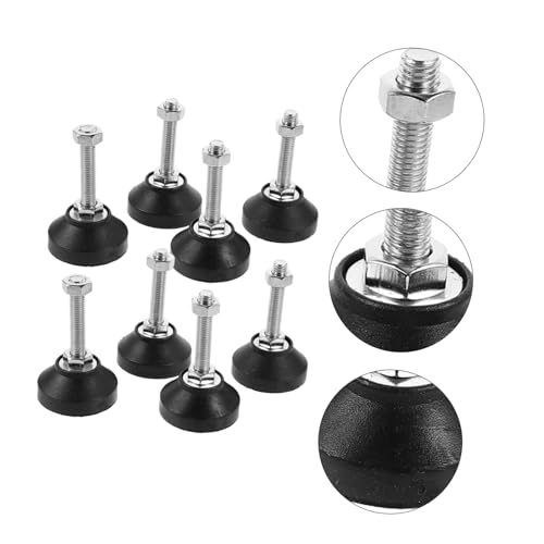 Pieds de nivellement réglables Toddmomy filetés pour table et meubles - Lot de 8 - 4