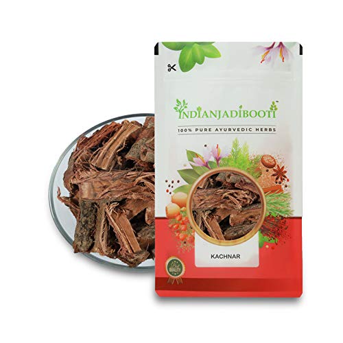 Image of IndianJadiBooti Kachnar Chaal (100g) | Raw & Dried Bauhinia Variegata Bark | Ayurvedic Herb for Thyroid Support & Glandular Wellness | Natural Kanchanara | Authentic & Sifted