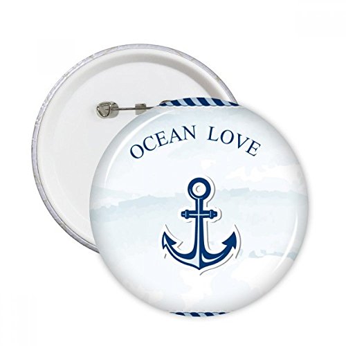 Ancre d'amour pins bleu pour masquer un défaut ou embellir un tissu