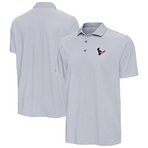 Antigua Men's Navy/White Houston Texans Pave Polo