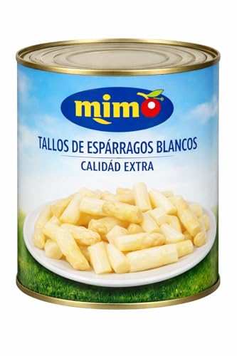 MADALO - Pack MIMO tallos de espárragos blancos lata 2.5kgs 1600grs peso escurrido