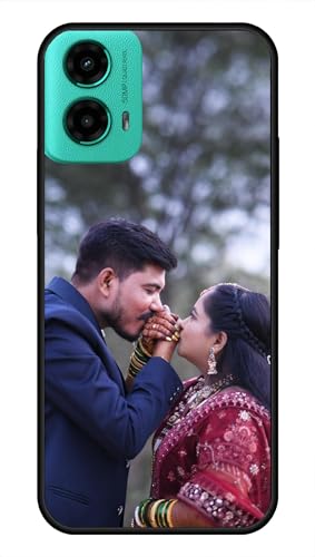 Image of NDCOM for Customised Moto G45 5G Back Cover | Motorola G45 5G Back Cover | DIY Personalised Photo Design | Customized Gift Custom Text Name Printed Metal Case