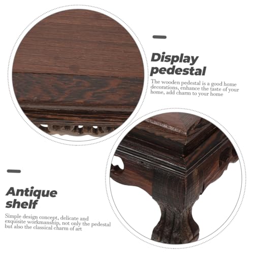 Socle de bois pour vase évitant les chutes et rayures - 4