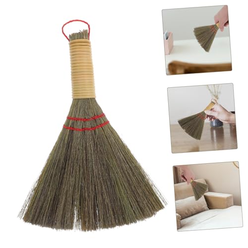 BESTYASH Kleiner Besen Strohbesen Nur Kaminbesen Besenbürste Schieben Besen Verquirlen Außenbesen Hexenbesen Klein Kleine Staubbürste Mini-Besen Kleiner Schneebesen Mit Der Hand Miscanthus