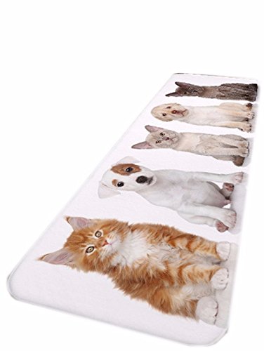 A.Monamour Badematten Badteppiche Badvorleger Süße Haustiere Hunde Katzen Tierliebhaber Thema...