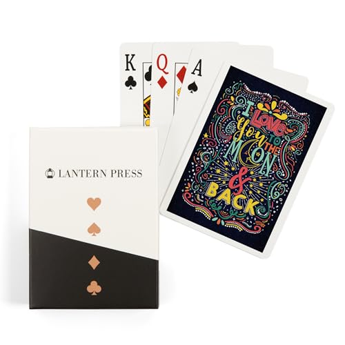 Lantern Press Quote, I Love You to The Moon and Back