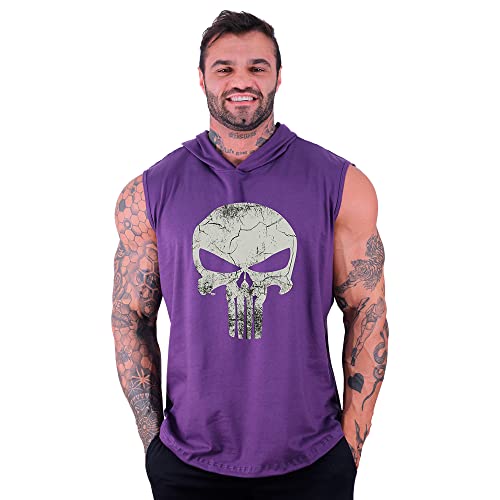 Kit 3 Regatas Com Touca Longline Masculina MXD Conceito Cores Lisas Academia Treino Musculação Casua