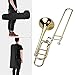 Upgraded Intermediate Bb Flat Tenor Slide Trombone with F Trigger Including Mouthpiece Carry Case Gloves Cleaning Cloth Trumpet Set