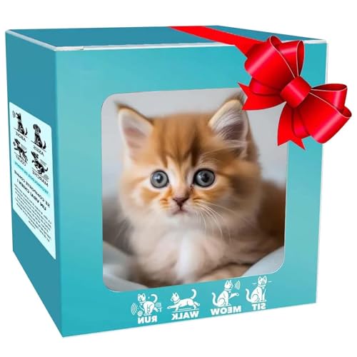 Gattino Robot per Animali Domestici elettronici, i Miei Gatti Robot realistici, Gatto robotico Che Si comportano Come Veri Gatti con Camminata realistica, abbaiare/miagolare, scodingere la Coda