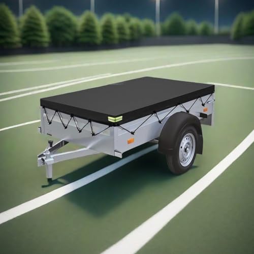 Gdfnmogo Telone per rimorchi, materiale Oxford 420D, antivento e impermeabile, garantisce una copertura sicura del carico, per rimorchi in condizioni climatiche difficili