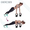 Yes4All 5lb Kettlebell Set of 2 Cast Iron for Dumbbell Weights Exercises, Gym, Fitness, Full Body Workout Equipment Push up, Grip and Strength Training #2