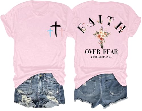 Tewmeu Christian Shirt For Women Jesus Loves You Shirt Casual Graphic Tee