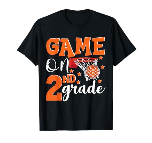 Funny Basketball Game On 2nd Grade Back to School Kids T-Shirt