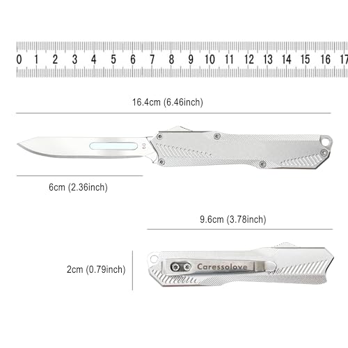 Image of Caressolove EDC Small Retractable Scalpel Pocket Knife for Daily Tasks