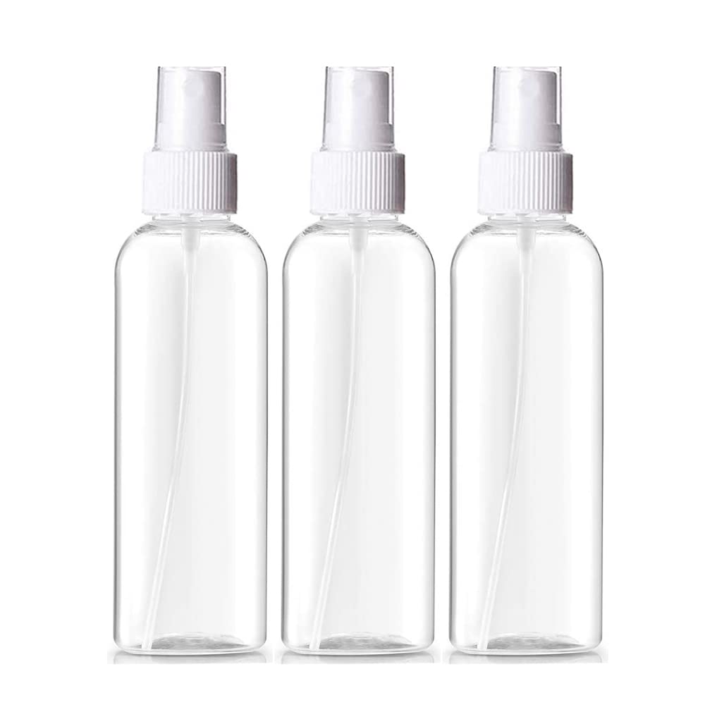 3 pz 250ml Spray Bottle Fine Mist Cosmetic Container Portatile Ricaricabile Plastica Vuoto Trasparente Bottiglia Da Viaggio