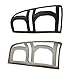 Abs Silver And Matte Black Car Tail Lamp Cover Trim Compatible For Toyota Hilux Vigo 2012-2014 Car Accessories Exterior Decorate(Chrome Plated Silver)