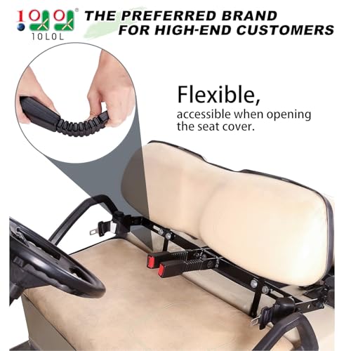 10L0L 2PCS Golf Cart Seat Belts Retractable 42" Universal for Club Car EZGO Yamaha Golf Cart - Image 3