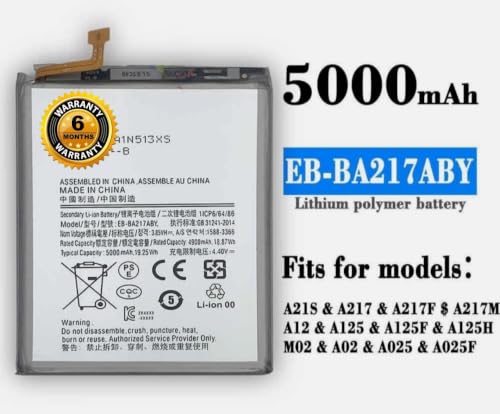 Image of Original EB-BA217ABY Battery for Samsung GALXY A21S /M02 | A12 | A02 | A21S | A217 | A15, Battery with 6 Month Warranty** (SUPER200)