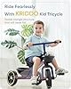 KRIDDO Kids Tricycles Age 24 Month to 5 Years, Toddler Kids Trike for 2.5 to 5 Year Old, Gift Toddler Tricycles for 2-4 Year Olds, Trikes for Toddlers, Blue #1