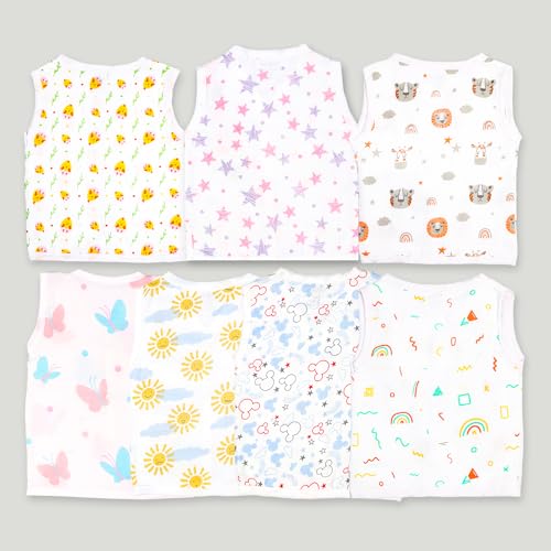 Image of Kidbea Extra Soft Mulmul Cotton Jhabla Cloth for New Born Baby Set