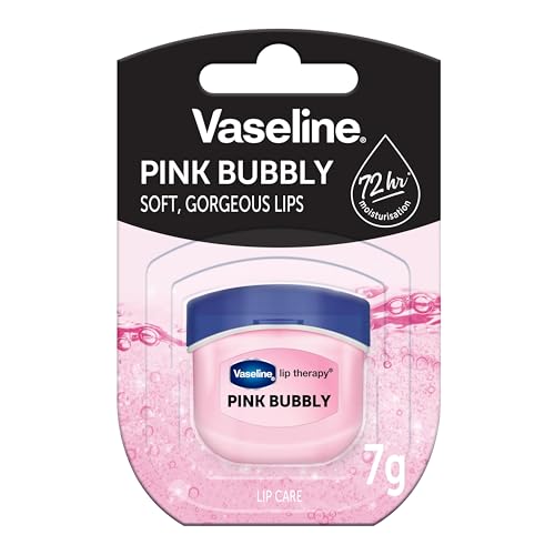 Vaseline Lip TherapyPink Bubbly Nourishing Lip Balm for Optimal Moisture with Pink Bubble Tone (Pack of 1)