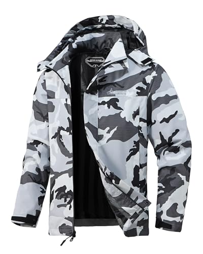 Mens Lightweight Waterproof Hooded Rain Jackets Casual Fall Spring Big and Tall Jacket Raincoat Windbreaker Outdoor Gear
