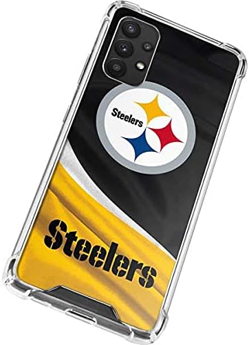 Skinit Clear Phone Case Compatible with Galaxy A32 5G - Officially Licensed NFL Pittsburgh Steelers Design