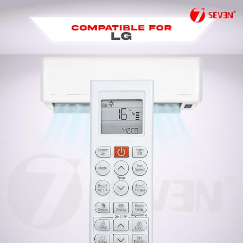 Image of 7SEVEN Compatible with LG AC Remote Control AKB75215406 Model 36S Suitable for Split & Window 1 1.5 2 Ton Air Conditioner - Match Remote Keys Exactly to Replicate Genuine Remote Function