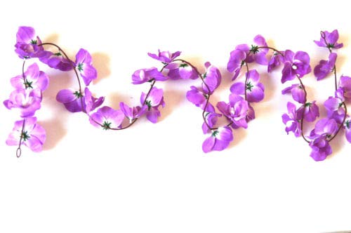 tatjana-land-deko 1,75 m Orchidee Blumenranke Kunstblume Girlande Hochzeit Blumen Dekoration K030 (Lila) Cover