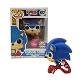 Funko Pop! Sonic The Hedgehog - Classic Running Hedgehog Flocked (Exclusive) #632