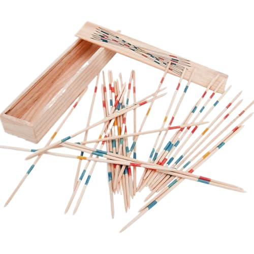 Jogo tradicional coreano - conjunto de bicos coloridos de madeira, jogos tradicionais retro Mikado | Conjunto de Umbo Mikado, Fun Family Board Gaame, mesa de madeira de cntration para festas