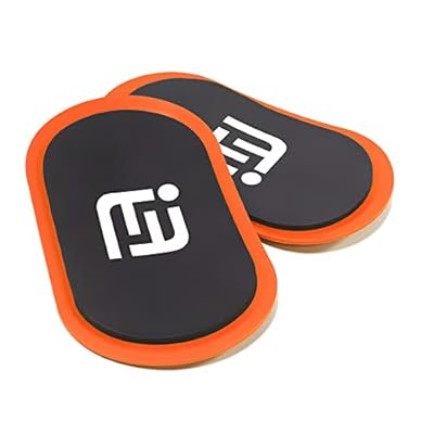 orange Gliding Discs Core Sliders Smooth Use On Carpet Floor Exercise Sliders Equipment