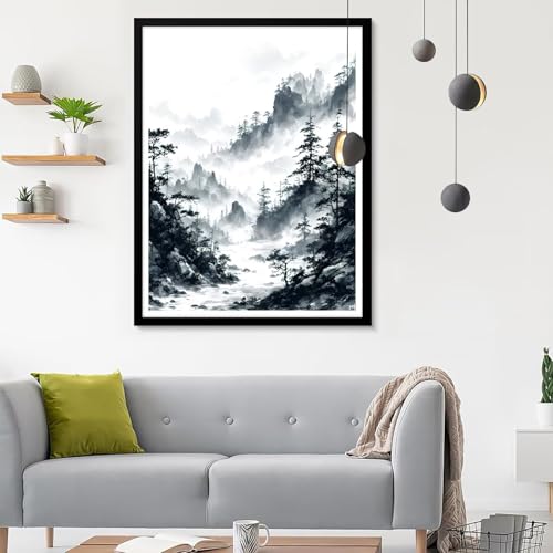 5D DIY Diamond Painting Cadeau Femme Broderie Diamant Paysage Kit Complet 50x70CM