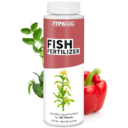 Fish Fertilizer, Complete Liquid Fish Plant Food, 8 oz (250mL)