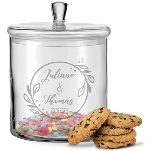 GRAVURZEILE Leonardo Keksglas mit Gravur - Keksdose Bonbonglas...