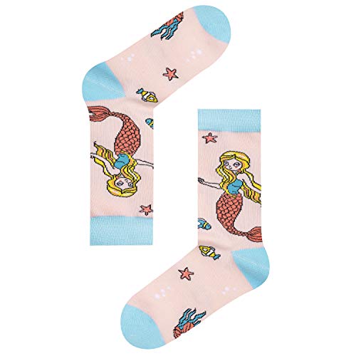 Zmart Kids Socks Girls Crazy Socks Silly Socks Funny Socks For Kids, Girls Novelty Socks Childrens Socks Mermaid Gifts Little Mermaid Socks #TOP7
