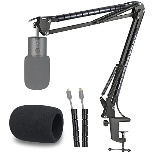 Seiren X stojak na mikrofon z ochroną pop - ramię mikrofonu i ochrona przed wiatrem, kompatybilny z Razer Seiren X...