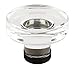 Emtek 86569US19 Grayson 1.25 in Crystal C, Flat Black