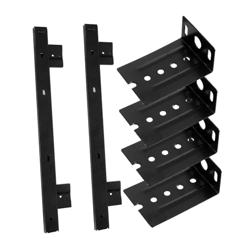 Uonlytech Steel Keyboard Slide Rail for Under Desk Height Angle Space-Saving Design Easy Installation Compatible with All Keyboard Types Black