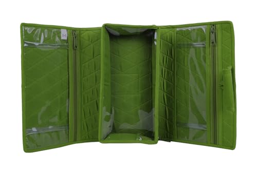 Image of Craft Folding Kit - Portable Soft Storage - Crafts, Sewing, & Quilting Organizer Green