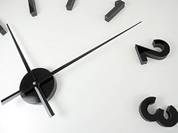 (未使用･未開封品)　SEPARATE CLOCK セパレート クロック BLACK (ブラック) 72 f4u0baa Amazon.co.jp: 自由 レイアウト デザイン 時計 壁面 SEPARATE