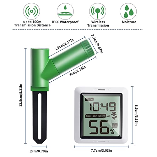 ECOWITT WH0291 Soil Moisture Tester Plant Soil Moisture Sensor Meter with Digital LCD Display by ECOWITT - Image 2